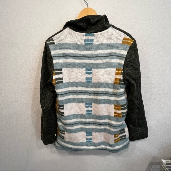 Carve Designs Ryder Jacket Moss Camo mixed fabric knit back media size small - Picture 9 of 11